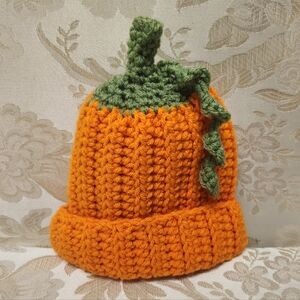 Crochet Baby "Pumpkin" Hat (3-6 Months)